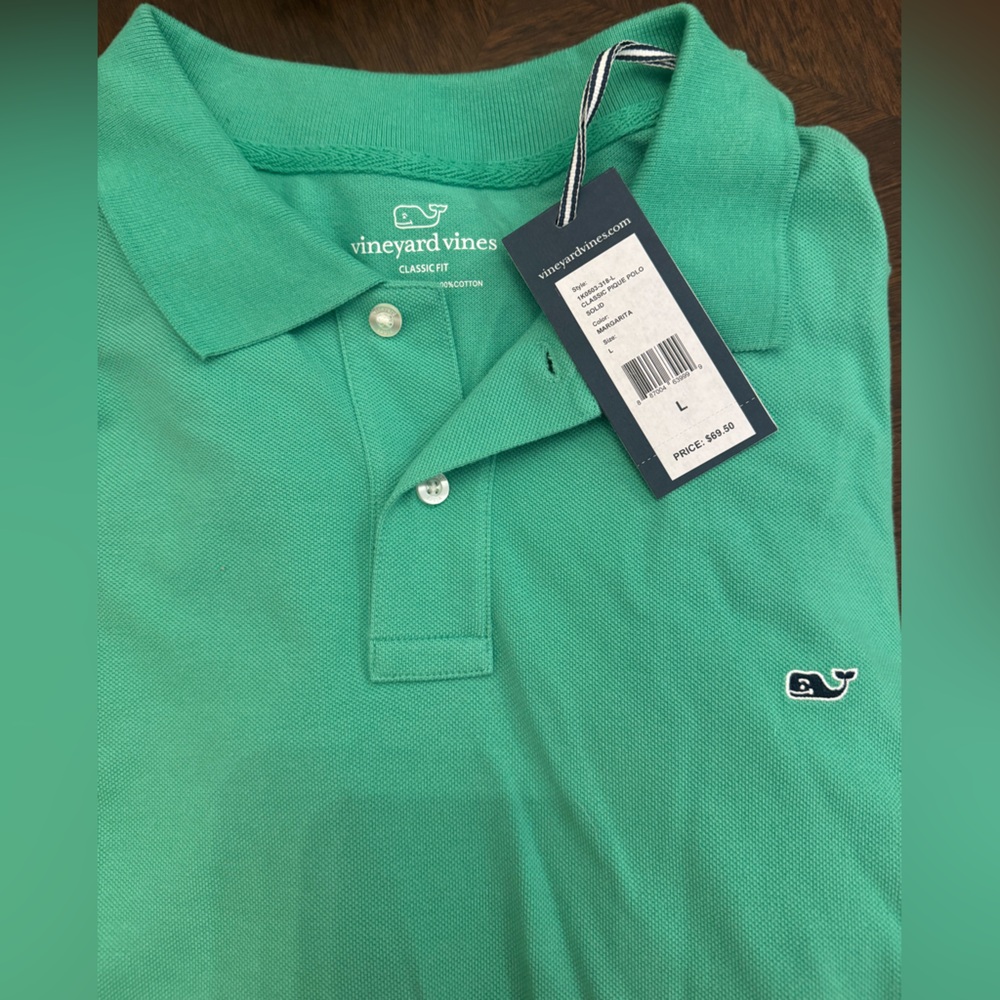 NWT Vineyard Vines Men's Green Polo Shirt